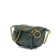 Charles Keith Ring Decoration Street Fashion Belt Bag Dark Green